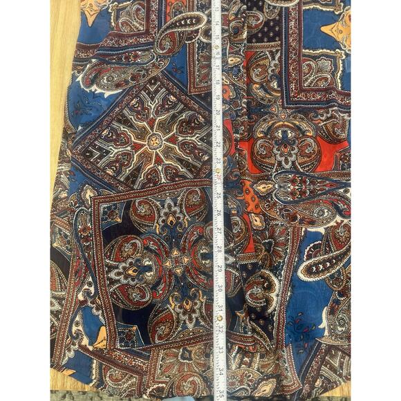 Haven and Blair London Vintage - Paisley Button Down Tunic Shirt Size Small - Picture 7 of 9
